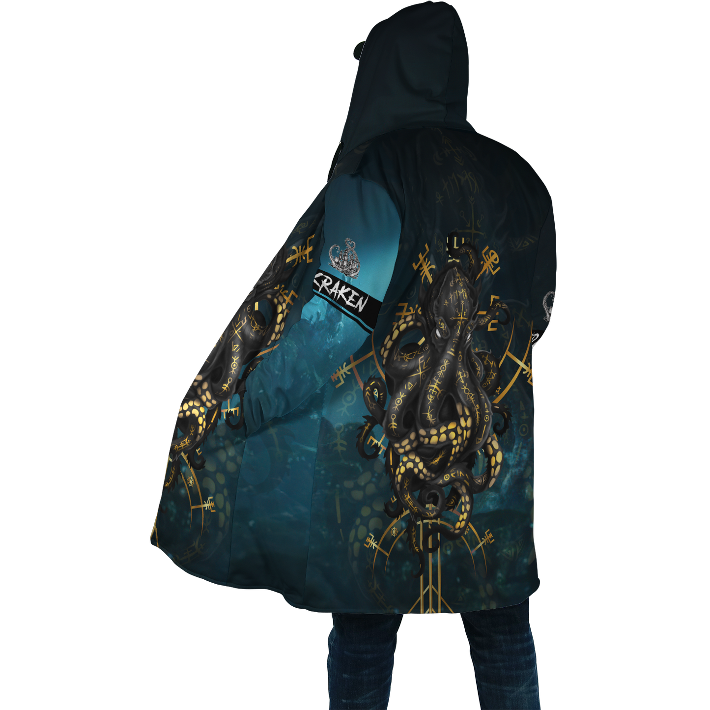 Premium Unisex Hoodie Kraken Octopus King of The Seven Seas II ML