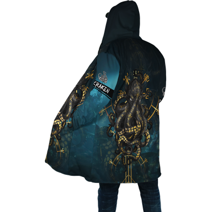 Premium Unisex Hoodie Kraken Octopus King of The Seven Seas II ML