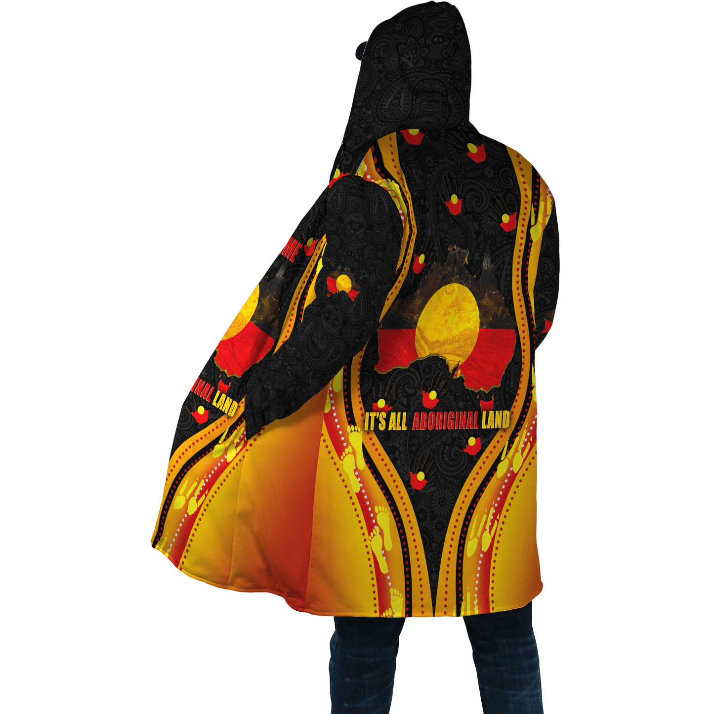 Custom name Proud to be Aboriginal Golden style 3d printed shirts