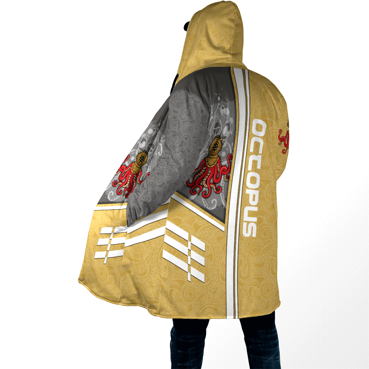 Premium Unisex Hoodie Octopus Driver Helmet ML