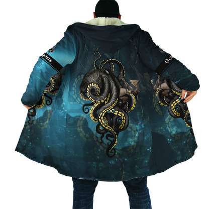 Premium Unisex Hoodie Kraken Octopus King of The Seven Seas ML