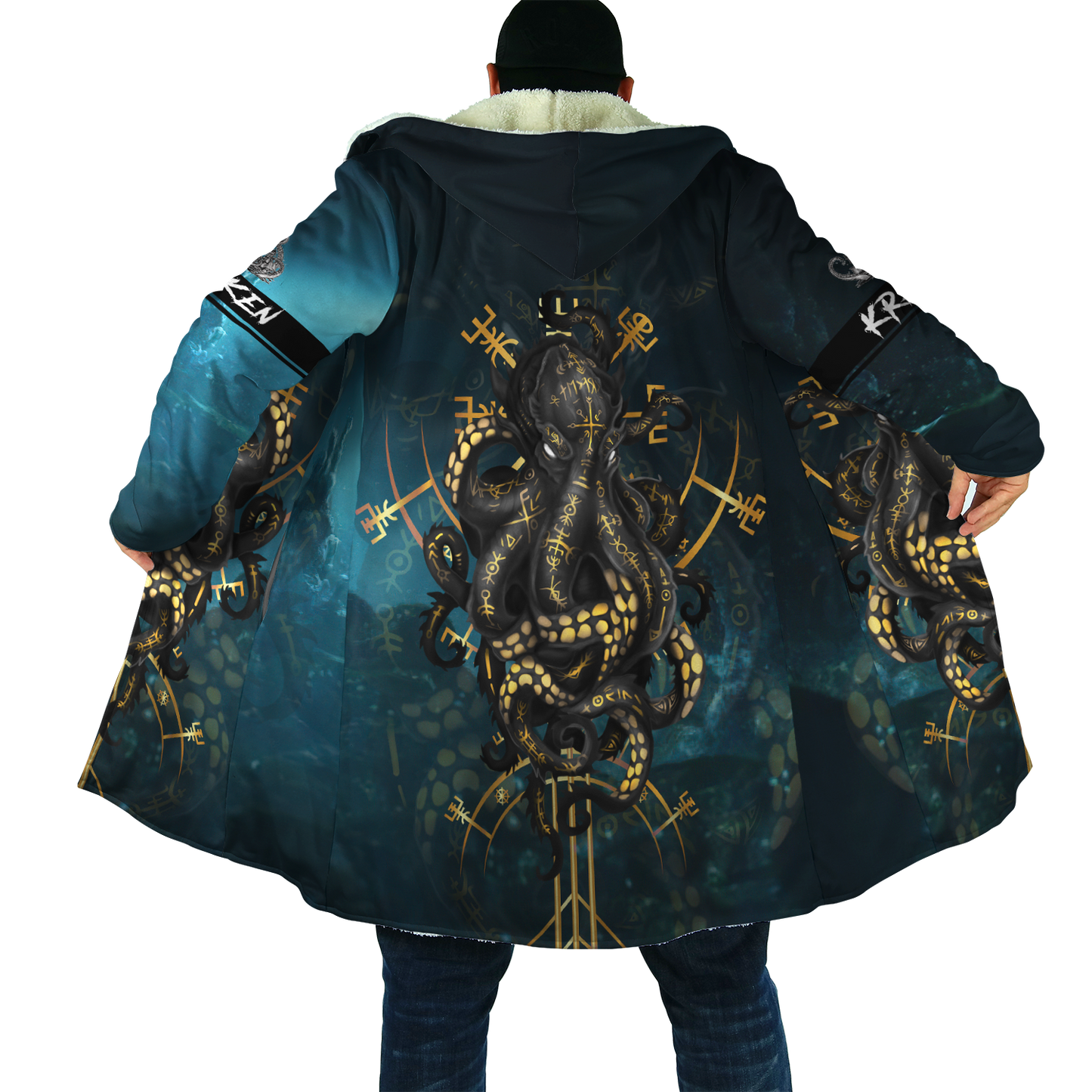 Premium Unisex Hoodie Kraken Octopus King of The Seven Seas II ML