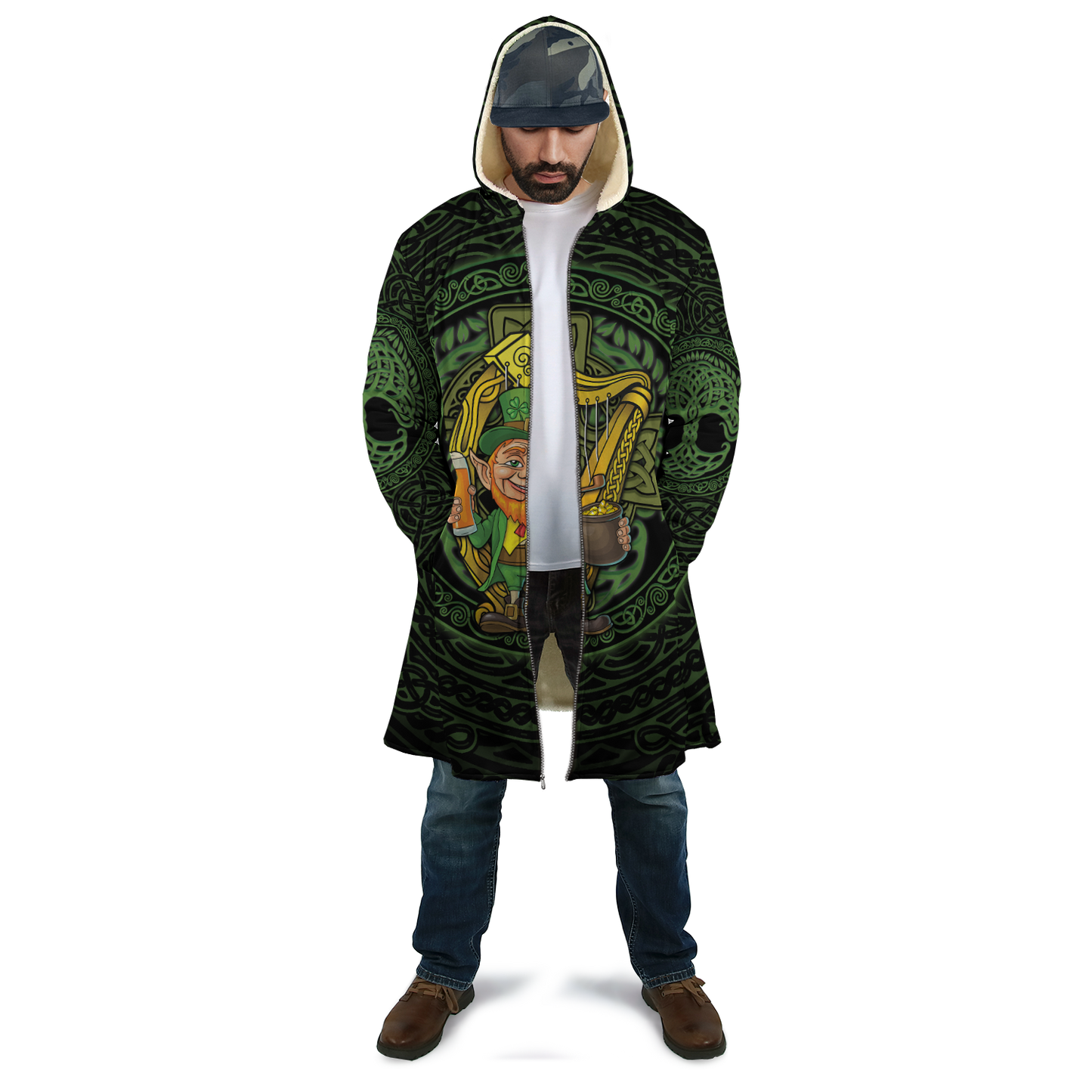 Premium Unisex Hoodie Irish St.Patrick Let Drink ML