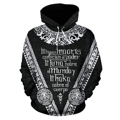 Los Maoris Haka with Moko Hoodie HC2501-Apparel-Huyencass-Hoodie-S-Vibe Cosy™