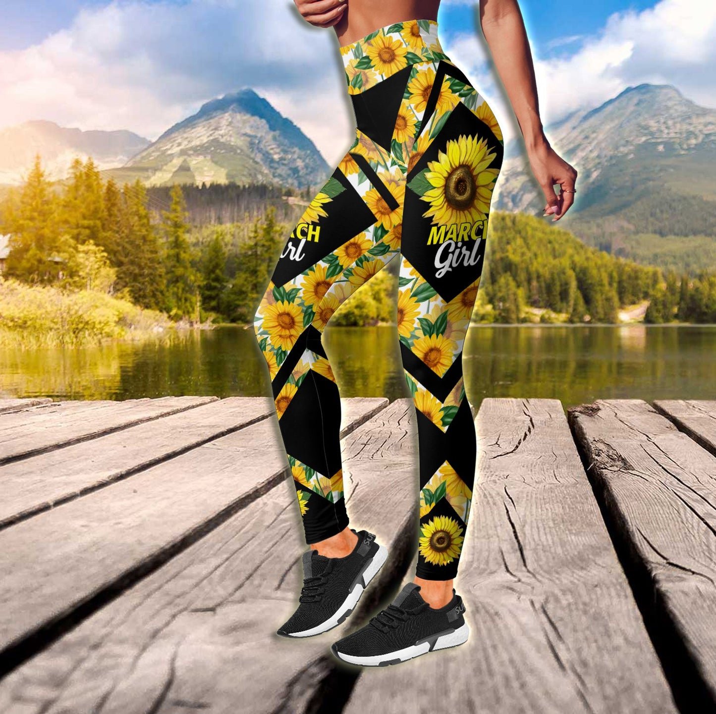 March Girl Sunflower Combo (Legging+Tank) TR1405203S-Apparel-Huyencass-S-No Tank-Vibe Cosy™