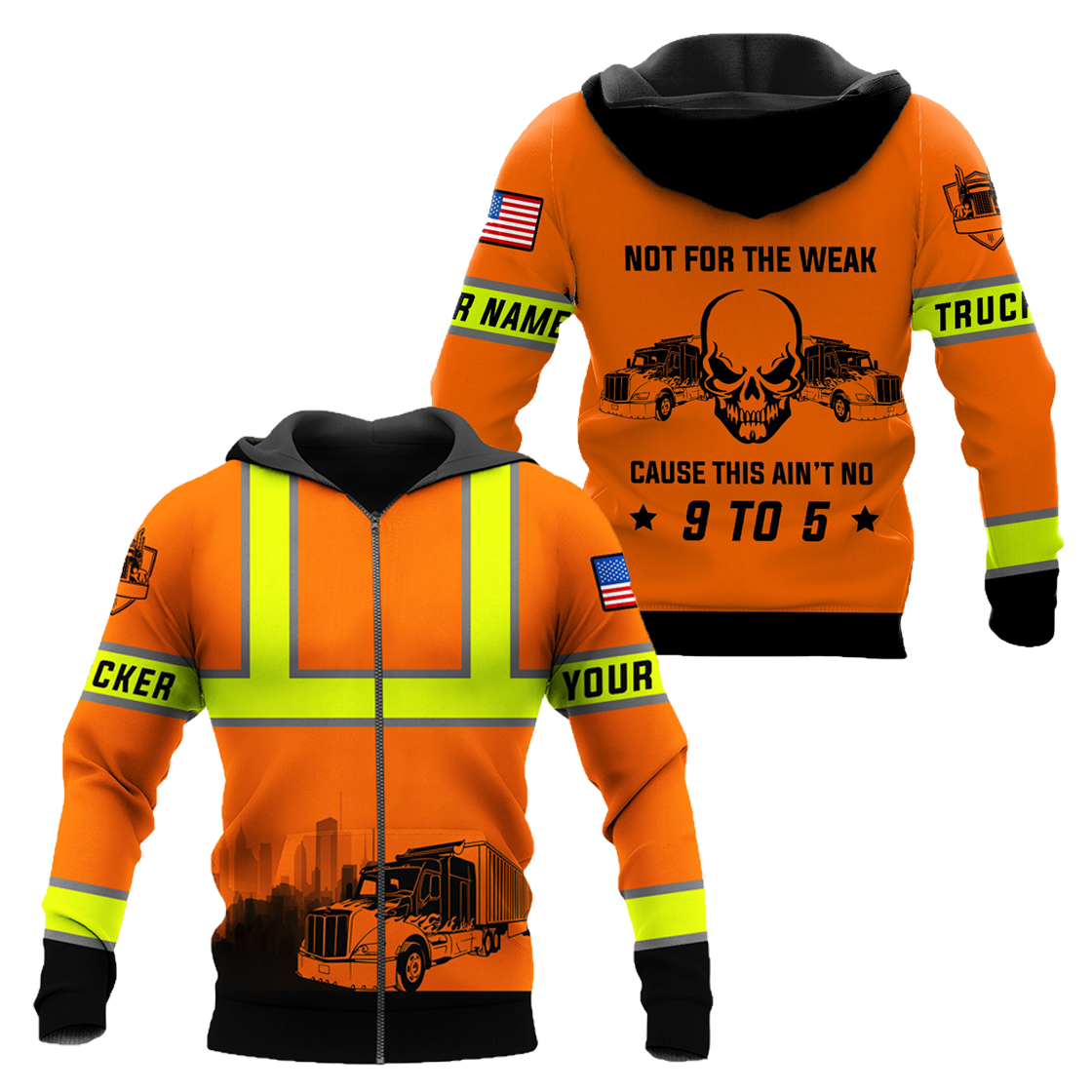 Personalized Trucker Safety Not For The Weak 3D Printed TN