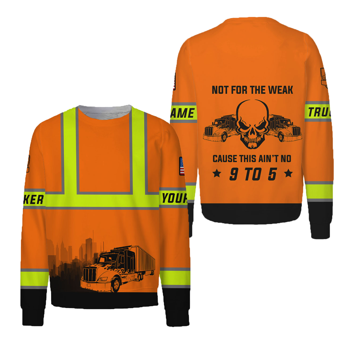 Personalized Trucker Safety Not For The Weak 3D Printed TN