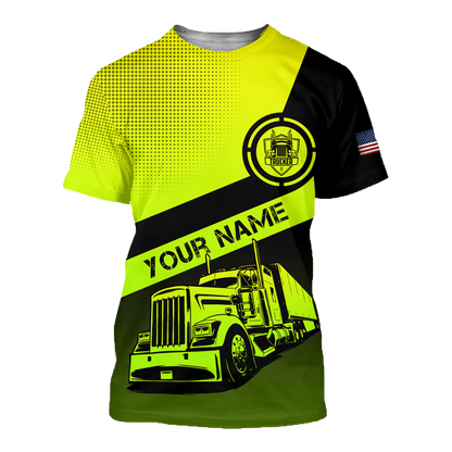 Personalized Trucker 3D All Over Printed Unisex Shirts TN