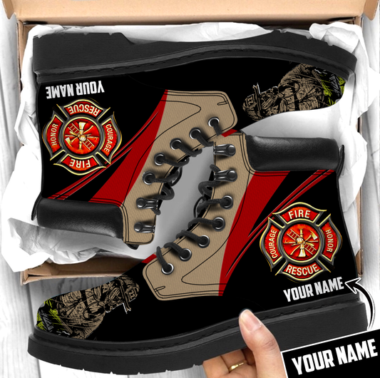 Customize Name Firefighter Boots For Men And Women MH07022103