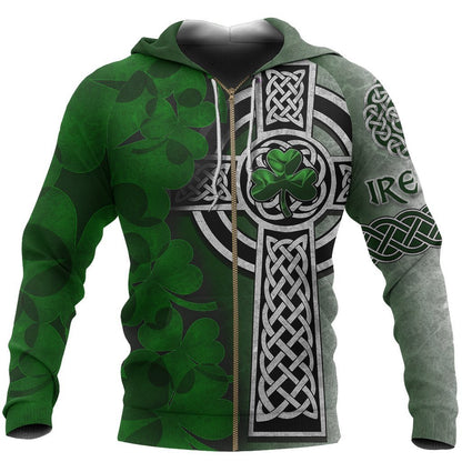 Ireland Patrick's Day 3D All Over Printed Shirts For Men and Women TT0122-Apparel-TT-Zipped Hoodie-S-Vibe Cosy™