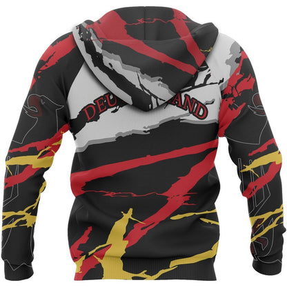 Deutschland - Germany Hoodie - Storm Style PL-Apparel-PL8386-Zipped Hoodie-S-Vibe Cosy™
