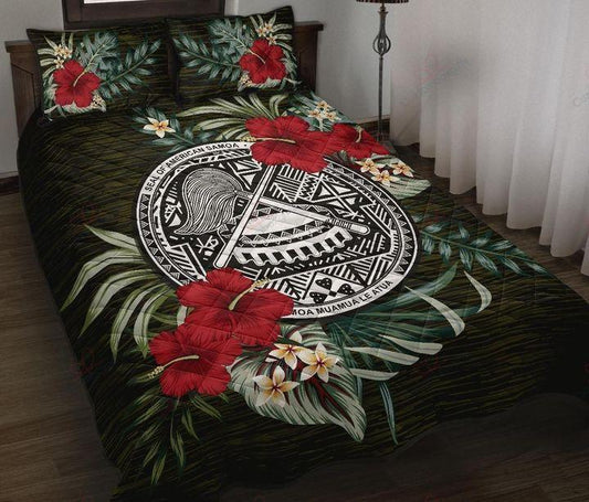 American Samoa Polynesian Special Hibiscus Quilt Bedding Set-ML-Quilt-ML-King-Vibe Cosy™