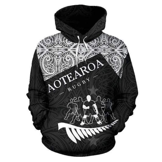 Maori Haka Rugby Hoodie New Zealand HC1105-Apparel-Huyencass-Hoodie-S-Vibe Cosy™