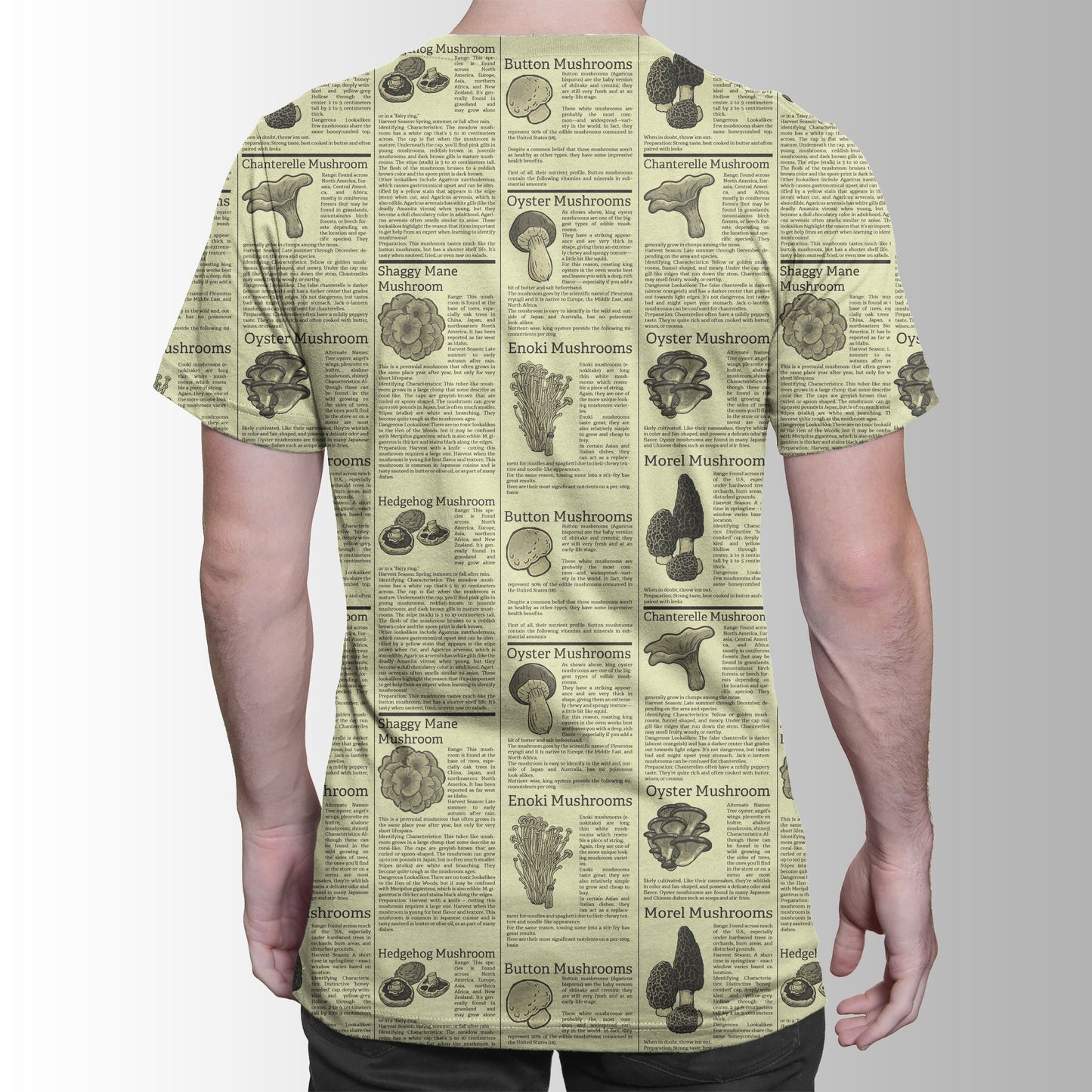 Newspaper Mushrooms Shirts-Apparel-NTH-T-Shirt-S-Vibe Cosy™