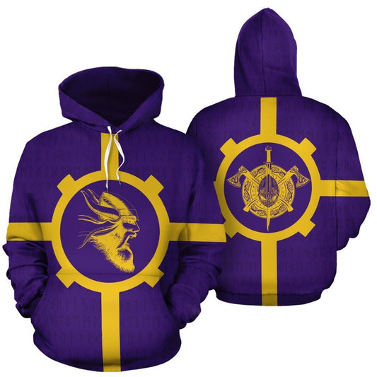 Viking Warrior ™ Hoodie In My Sight Th9-ALL OVER PRINT HOODIES (P)-HP Arts-Hoodie-S-Purple-Vibe Cosy™