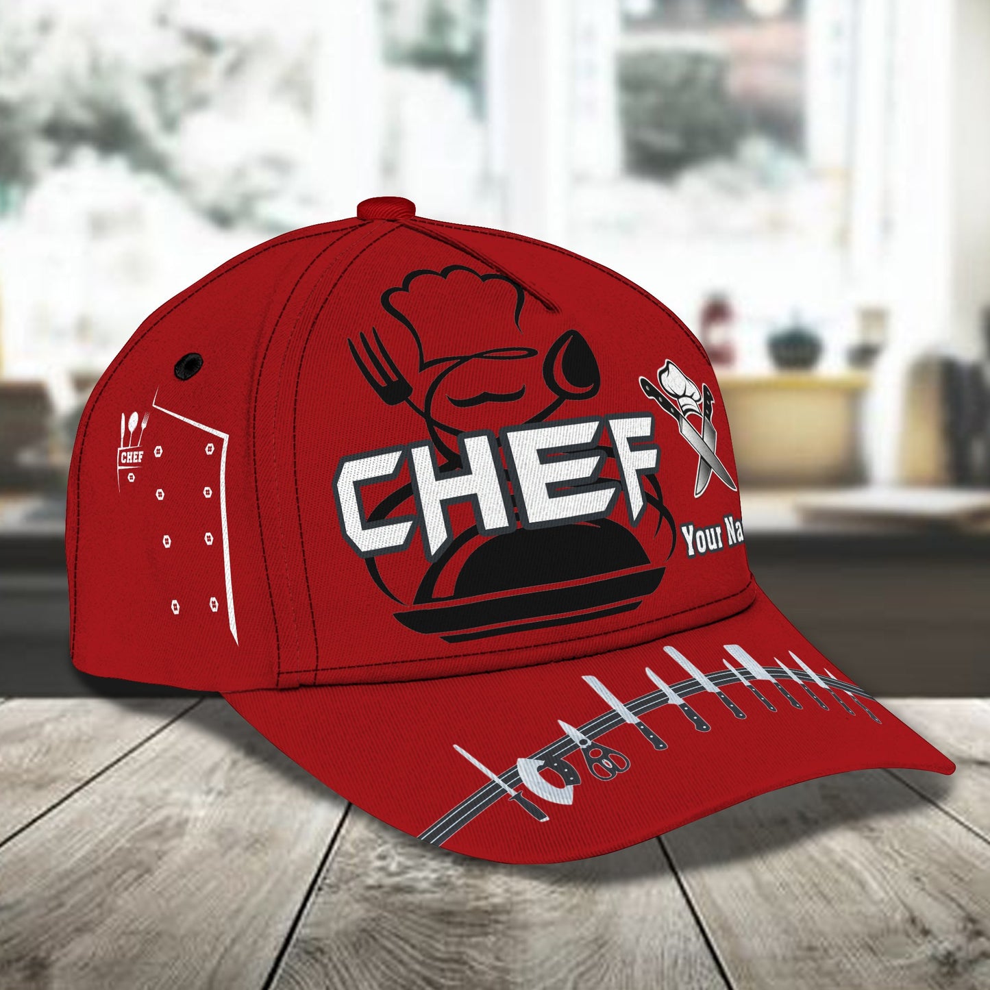 Customized Name Master Chef Classic Cap