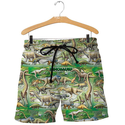 3D All Over Printed Dinosaurs Art Shirts And Shorts-3D All Over Printed Clothes-HP Arts-Shorts-XS-Vibe Cosy™