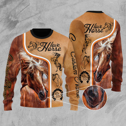 Personalized Love Horse  3D All Over Printed Unisex Shirts Pi112038