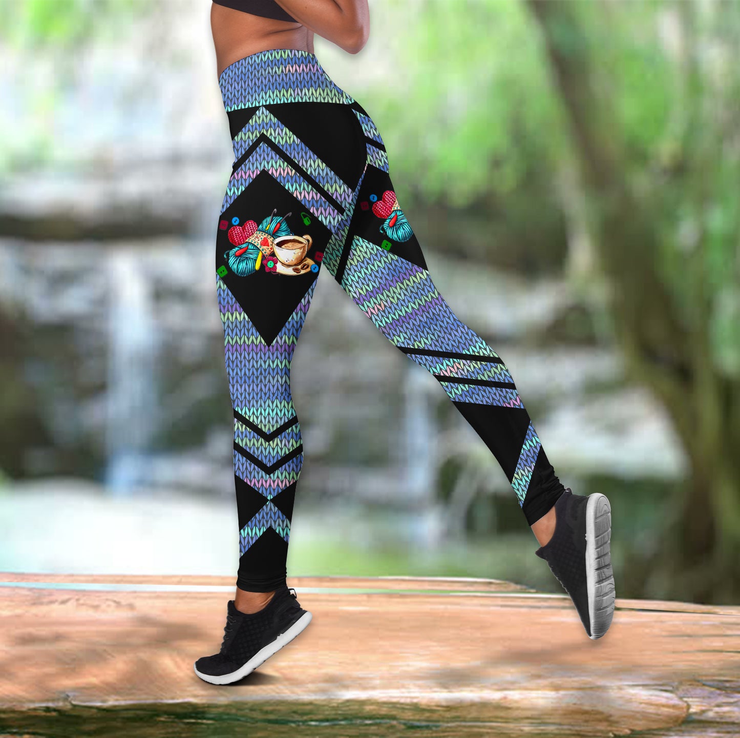 Crocheting leggings + hollow tank combo HAC220601-Apparel-HG-S-No tank-Vibe Cosy™