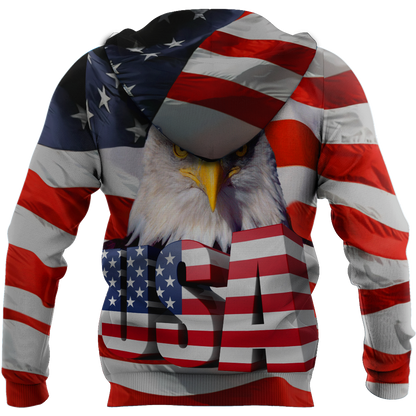 Independence Day American Eagle 3D All Over Printed Shirts Hoodie DD06122003 - Amaze Style™-Apparel