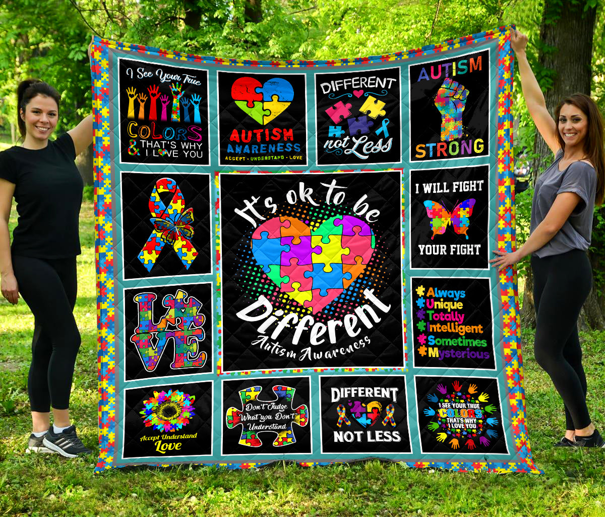 It's Ok To Be Diffirent Quilt LAM20060803-LAM