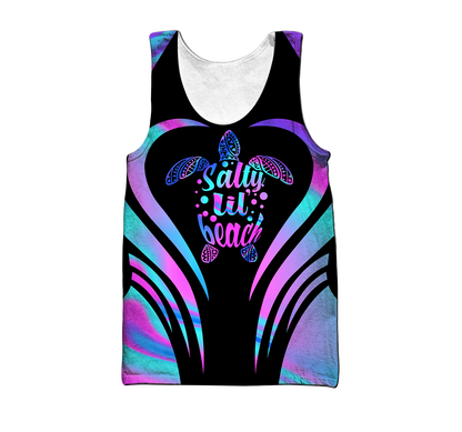Salty lil beach 3d hoodie shirt for men and women DD06082001-Apparel-HG-Men's tank top-S-Vibe Cosy™