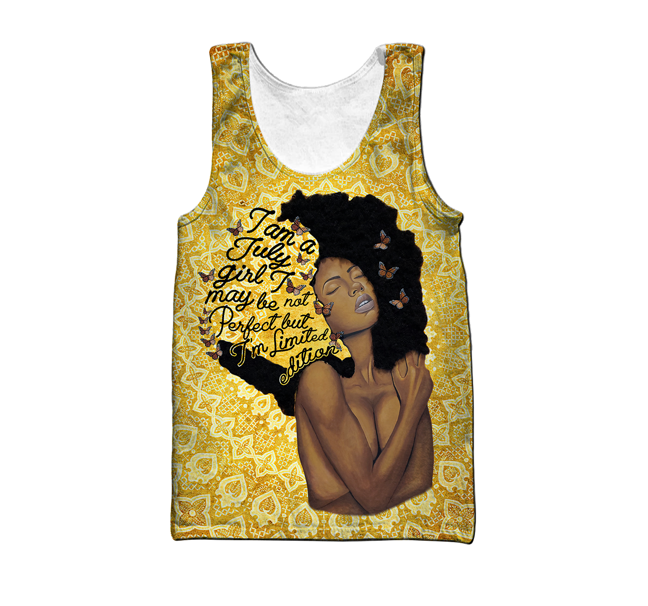 July afro girl art 3d hoodie shirt for men and women DD06102001-Apparel-HG-Men's tank top-S-Vibe Cosy™