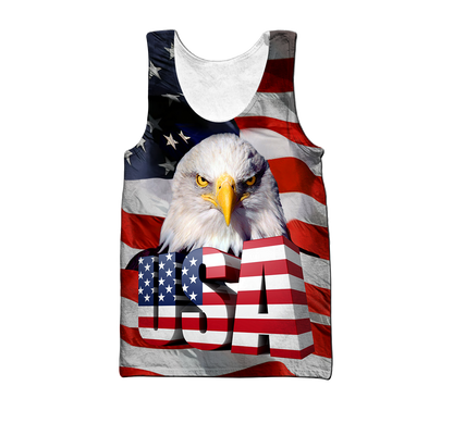 Independence Day American Eagle 3D All Over Printed Shirts Hoodie DD06122003 - Amaze Style™-Apparel