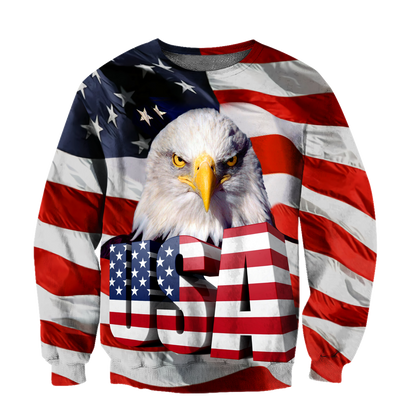 Independence Day American Eagle 3D All Over Printed Shirts Hoodie DD06122003 - Amaze Style™-Apparel