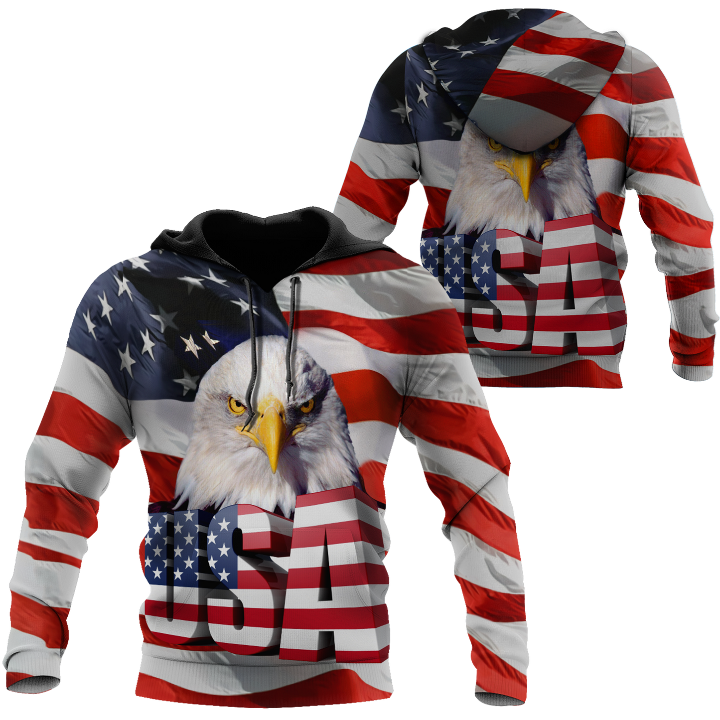 Independence Day American Eagle 3D All Over Printed Shirts Hoodie DD06122003 - Amaze Style™-Apparel