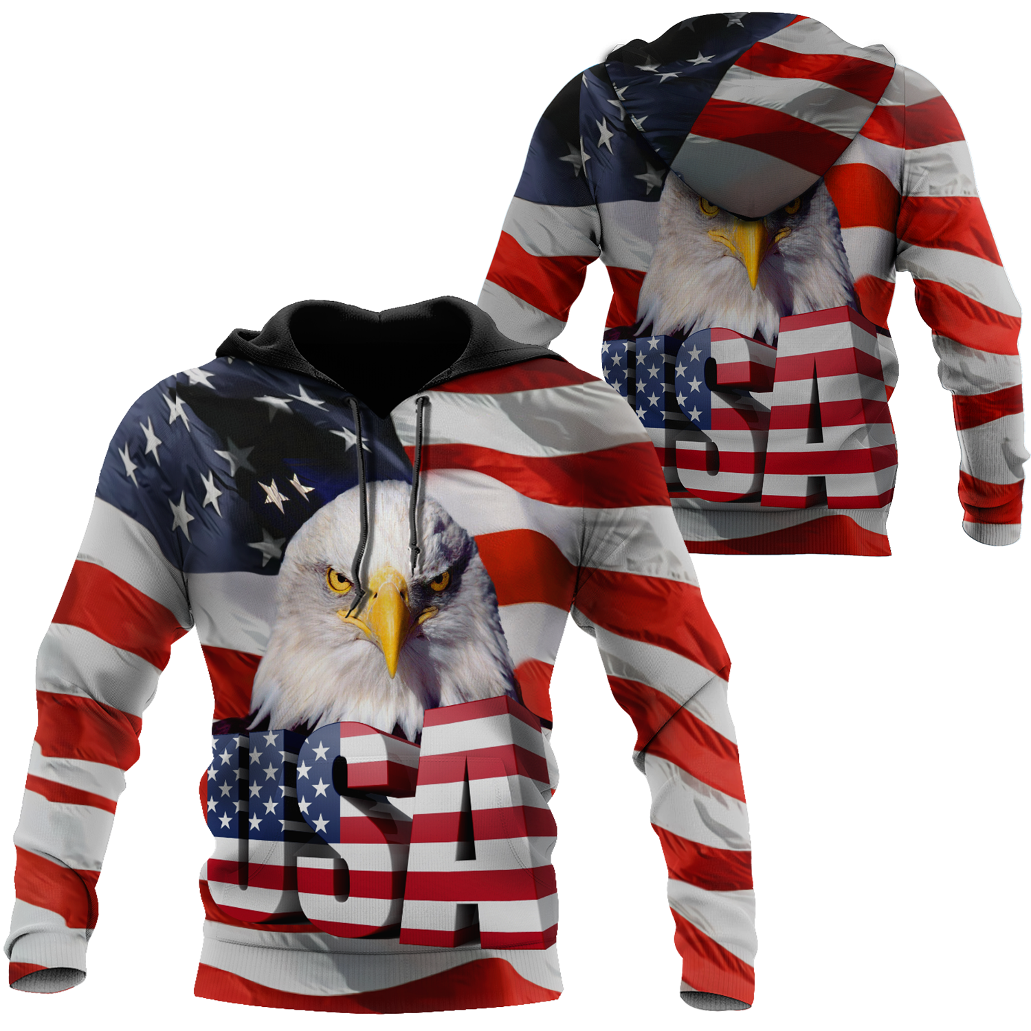 Independence Day American Eagle 3D All Over Printed Shirts Hoodie DD06122003 - Amaze Style™-Apparel