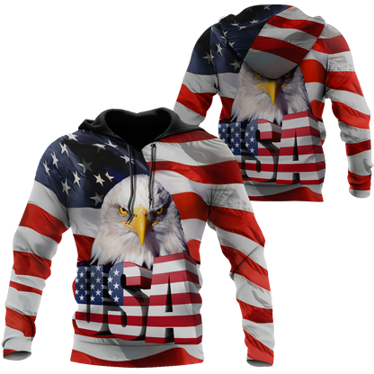 Independence Day American Eagle 3D All Over Printed Shirts Hoodie DD06122003 - Amaze Style™-Apparel