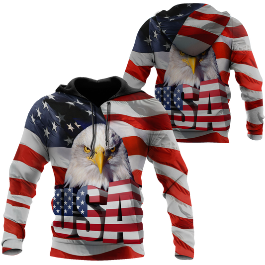 Independence Day American Eagle 3D All Over Printed Shirts Hoodie DD06122003 - Amaze Style™-Apparel