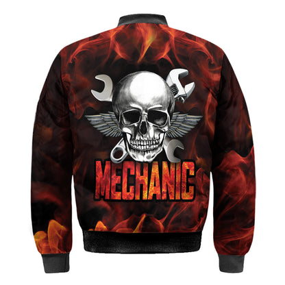 Mechanic Skull 3D All Over Printed Hoodie For Men and Women NTN09142001