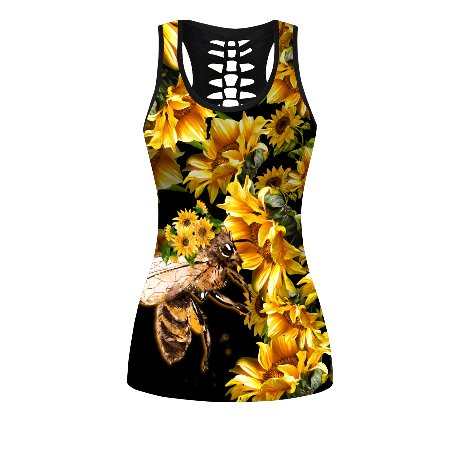 Love Bee Mandala Combo Tank + Legging Pi13062001-Apparel-MP-S-S-Vibe Cosy™