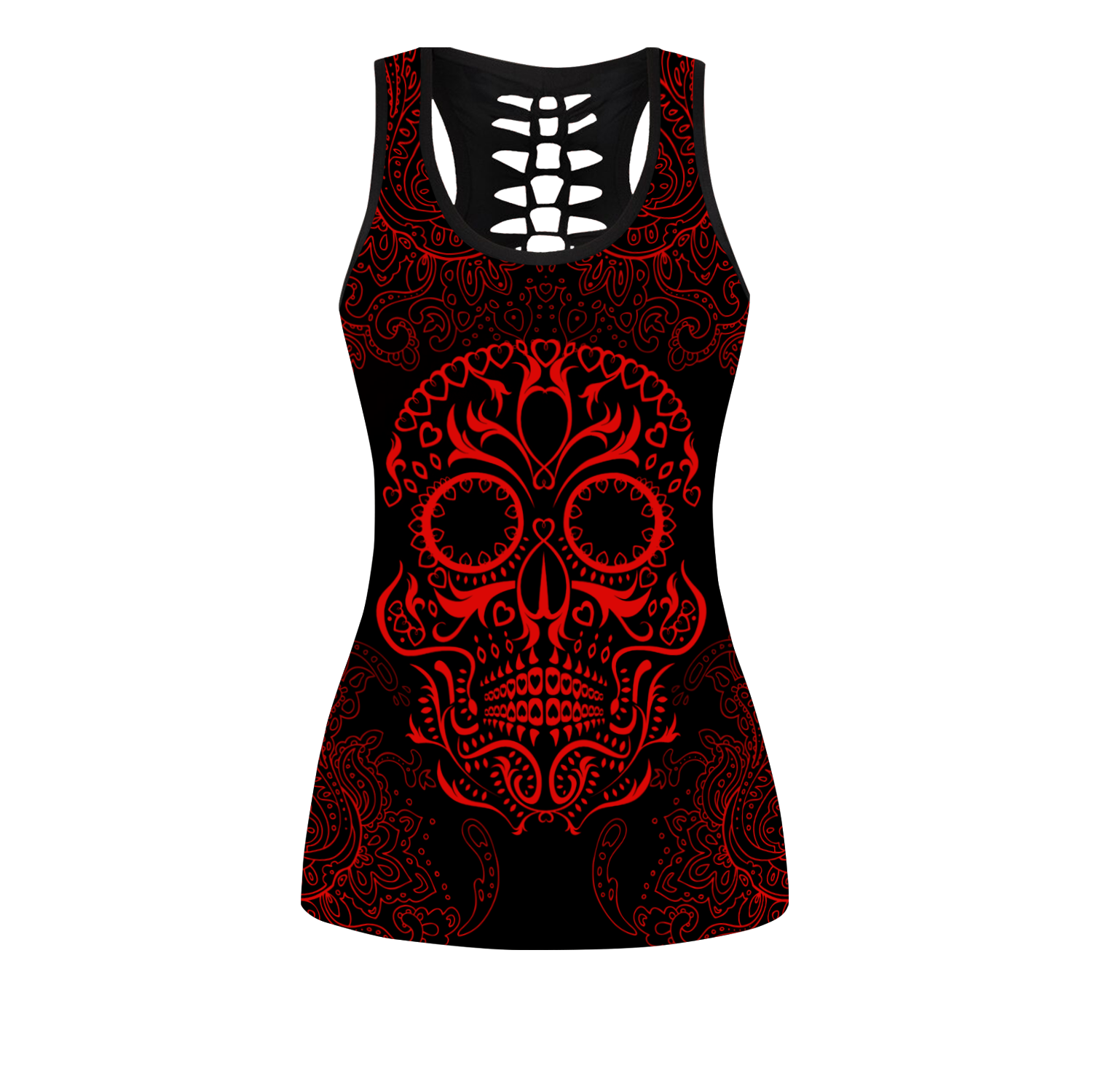 Love Skull tanktop & legging outfit for women Pi130503-Apparel-PL8386-S-S-Vibe Cosy™
