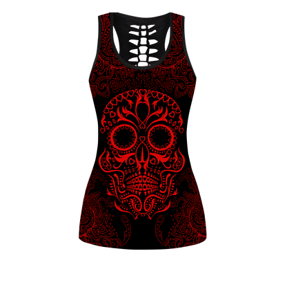 Love Skull tanktop & legging outfit for women Pi130503-Apparel-PL8386-S-S-Vibe Cosy™