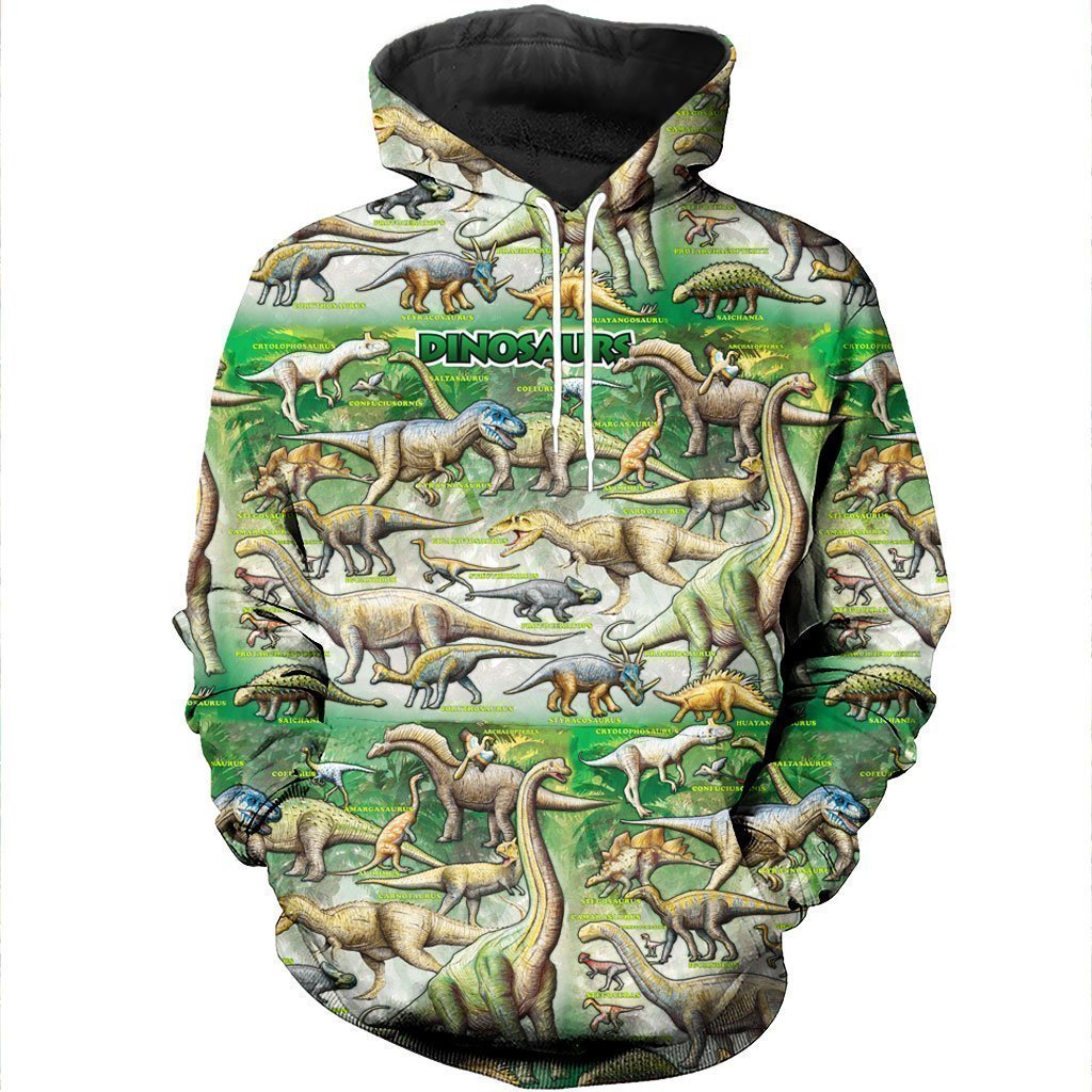 3D All Over Printed Dinosaurs Art Shirts And Shorts-3D All Over Printed Clothes-HP Arts-Normal Hoodie-XS-Vibe Cosy™