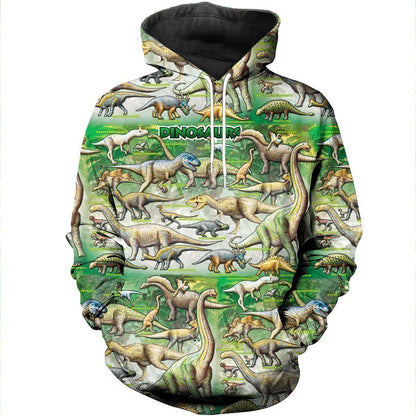3D All Over Printed Dinosaurs Art Shirts And Shorts-3D All Over Printed Clothes-HP Arts-Normal Hoodie-XS-Vibe Cosy™