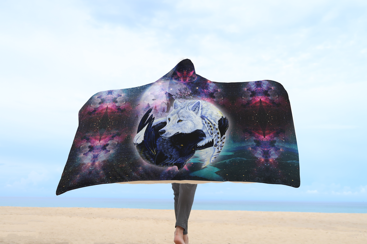 3D Black and White Wolf Unisex Shirts DA13102003