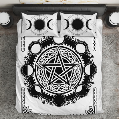 Black & White Wicca Bedding Set NM20061102-Bedding Set-NM-Twin-Vibe Cosy™