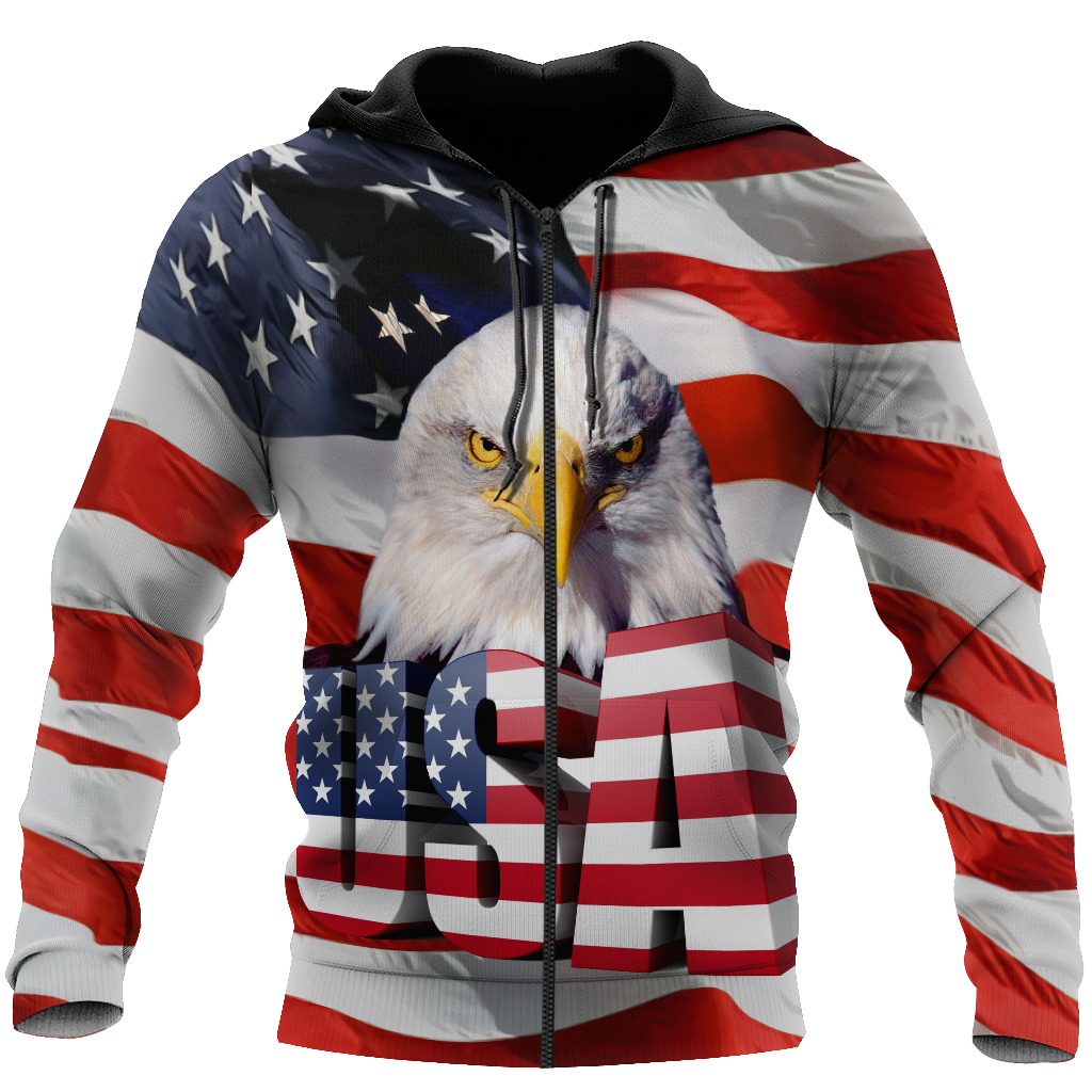 Independence Day American Eagle 3D All Over Printed Shirts Hoodie DD06122003 - Amaze Style™-Apparel