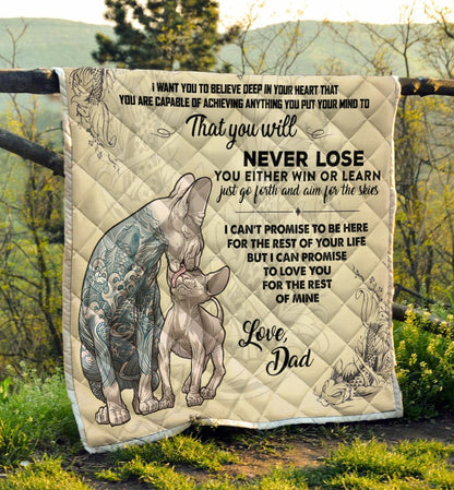 Tatoo Sphynx Dad And Son Couple Quilt NTN05082001S