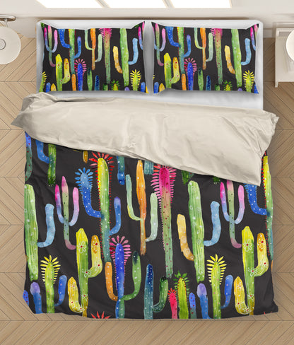 Colorful Cactus Gardening Bedding Set HAC130607-NM-Bedding Set-NM-Twin-Vibe Cosy™
