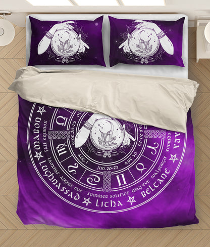 Magic Crystal Ball Wheel Of The Year Bedding Set HAC110606-NM-Bedding Set-NM-Twin-Vibe Cosy™