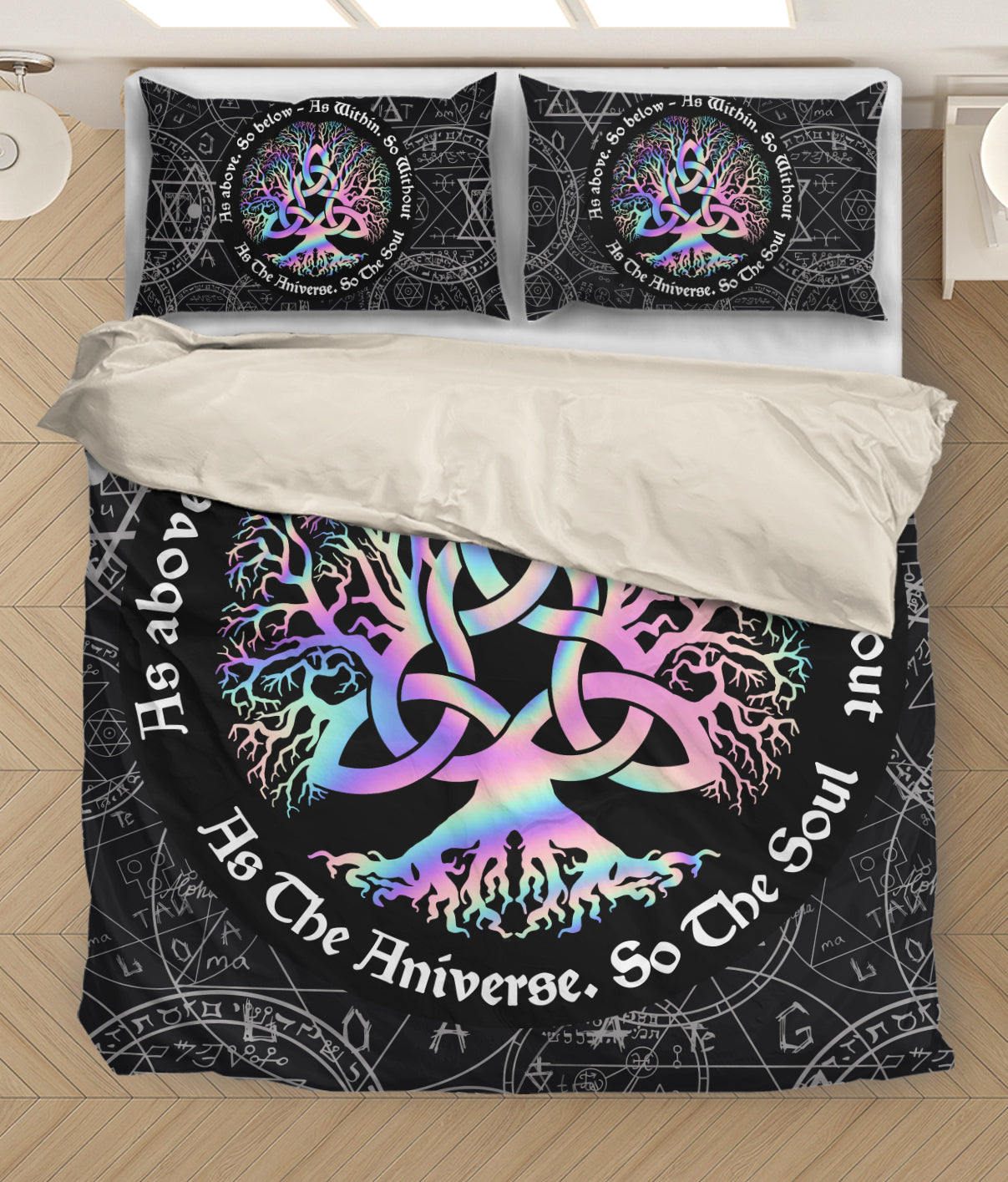 Wicca Tree of Life Bedding Set HAC110601-NM-Bedding Set-NM-Twin-Vibe Cosy™