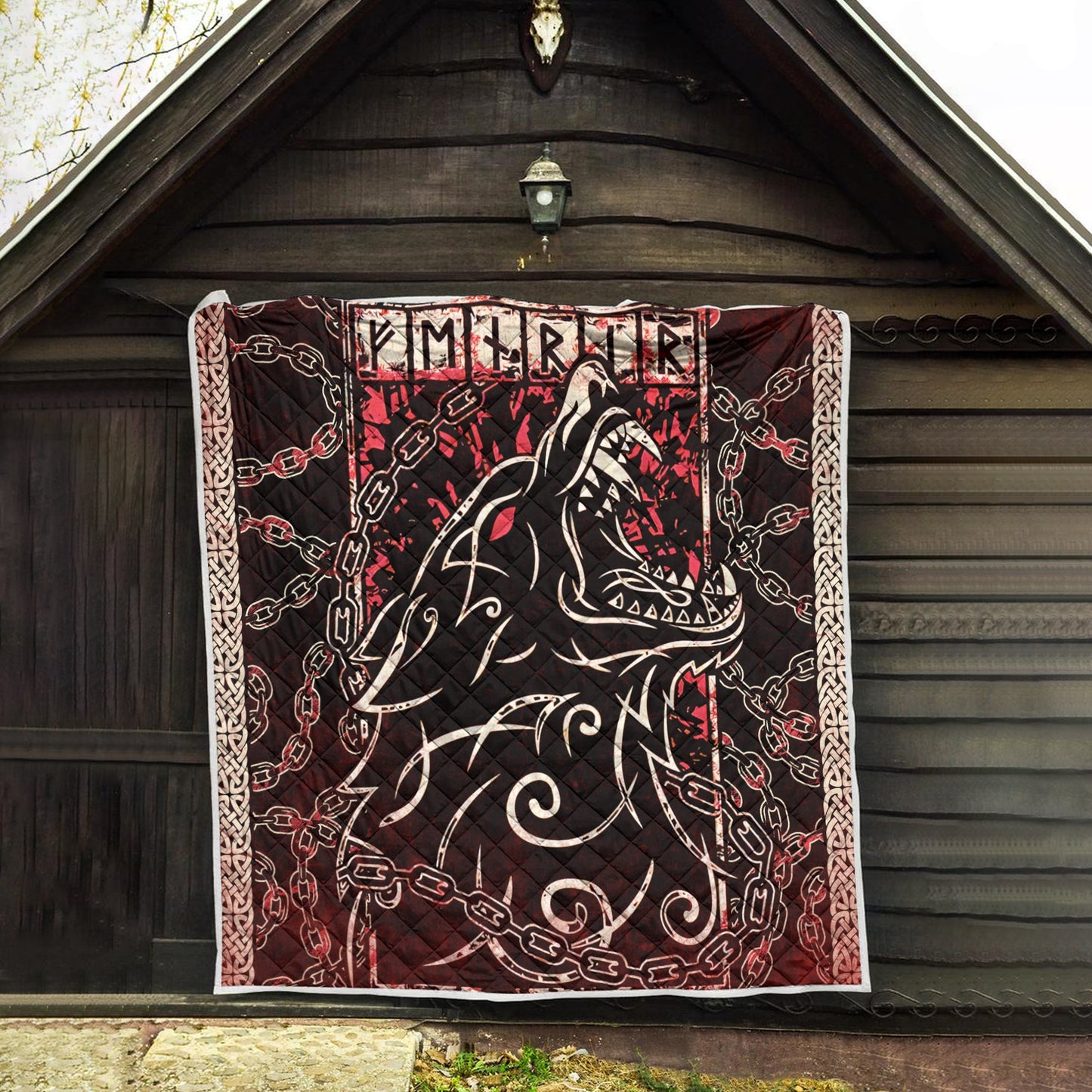 Viking 3D All Over Printed Quilt