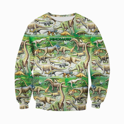 3D All Over Printed Dinosaurs Art Shirts And Shorts-3D All Over Printed Clothes-HP Arts-T-shirt-XS-Vibe Cosy™