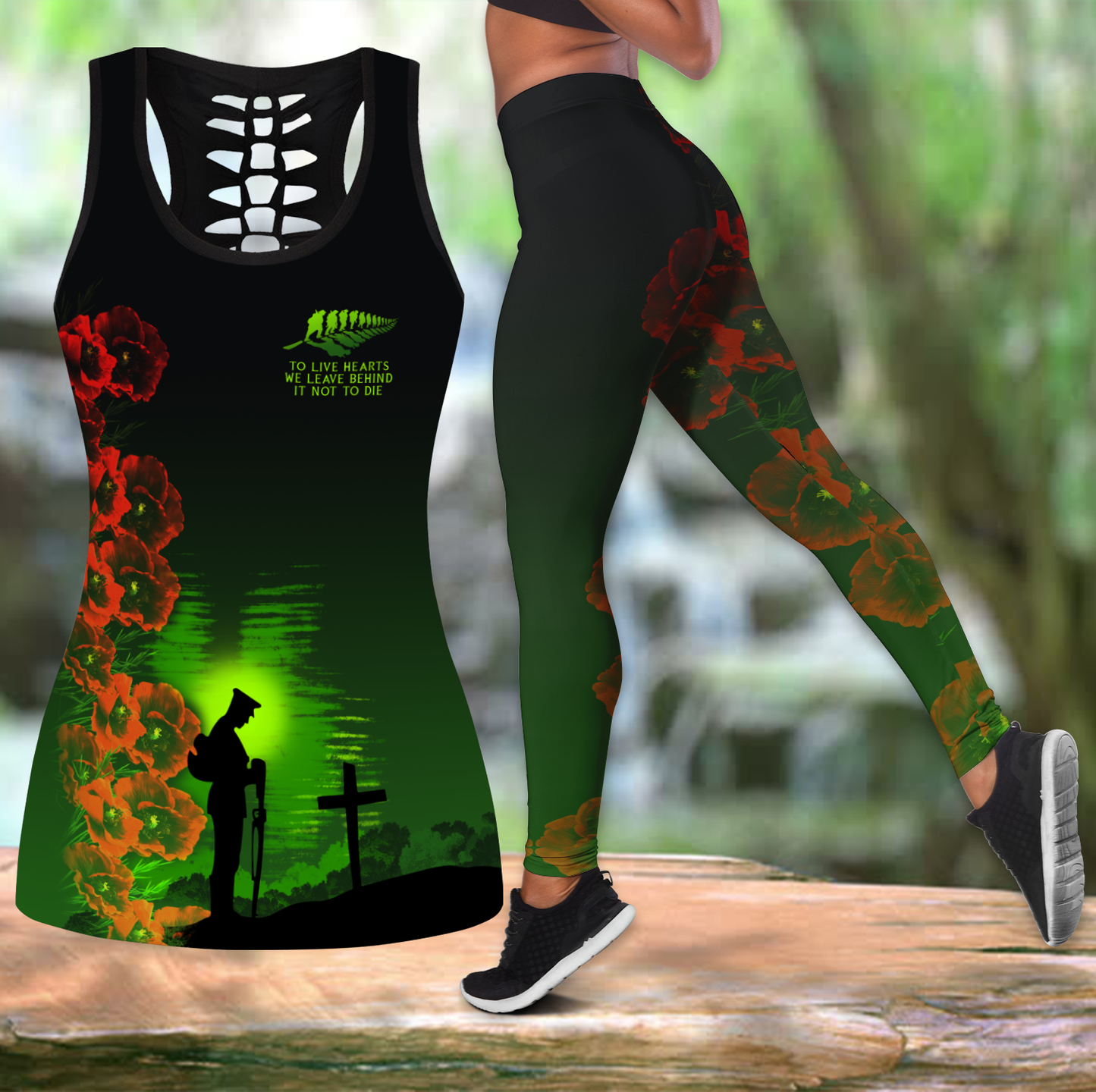 The salute to heroes tank top & leggings outfit for women-Apparel-PL8386-S-S-Vibe Cosy™