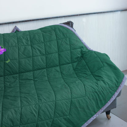Colorful Hibiscus Quilt Blanket - AH - J4-QUILT BLANKETS-PodEz-Twin-White-100% Cotton-Vibe Cosy™
